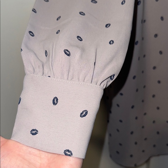 SUGARLIPS DRESS Off The Shoulder Mini Dress Ruffle Trim w Lips Print S Small - Picture 7 of 11